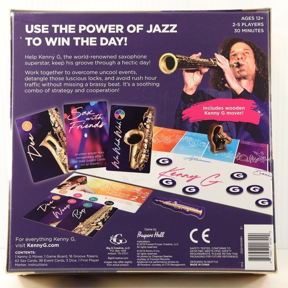 Kenny G. Keepin' It Saxy, Power of Jazz Board Game NEW SEALED 2019 2-5 Players - Picture 2 of 7